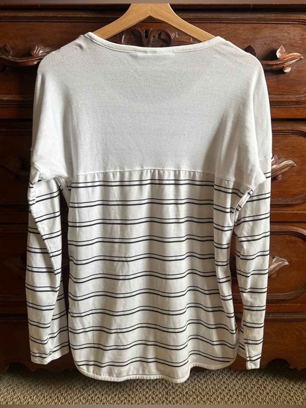 Exofficio black and white striped insect repelling top - Picture 4 of 9